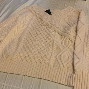 Cream textured sweater